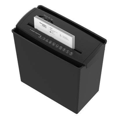S606B स्ट्रिप कट इलेक्ट्रॉनिक पेपर shredder घर और कार्यालय के लिए 10L कचरा टोकरी बिन के साथ 6.8mm shred आकार