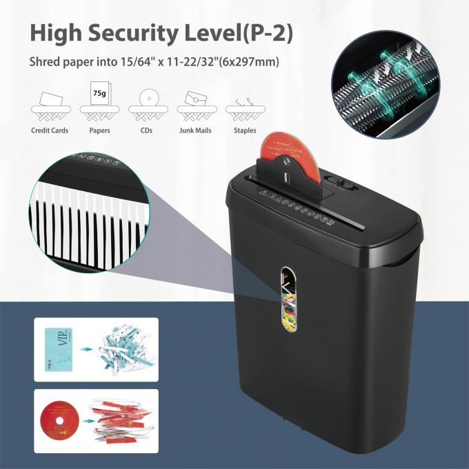 8 शीट्स स्ट्रिप कट कमर्शियल पेपर स्क्रैडर के साथ 11L बास्केट होम ऑफिस के लिए SD108P 2