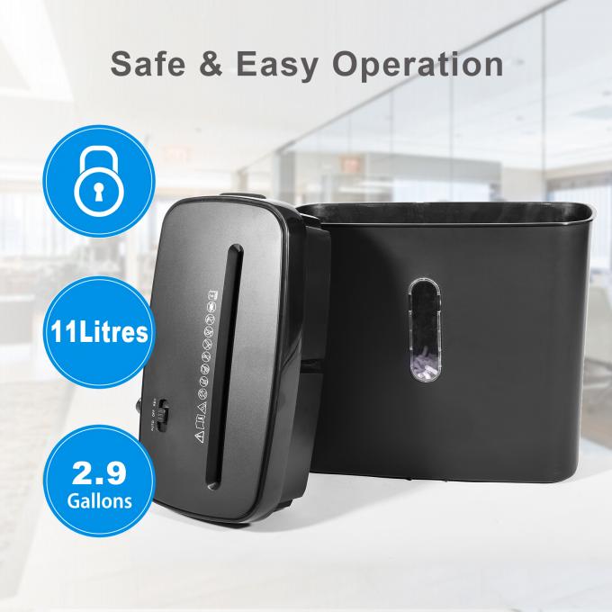 गोपनीयता संरक्षण घर के उपयोग के लिए क्रॉस कट पेपर स्क्रैडर 11 लीटर 4