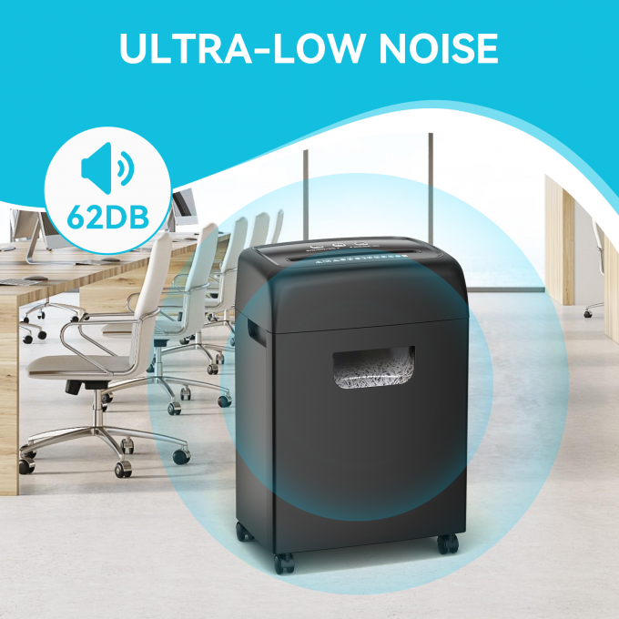 कम शोर भारी शुल्क कागज shredder C281P 20L बिन के साथ 18 शीट क्रेडिट कार्ड shredding मशीन 4