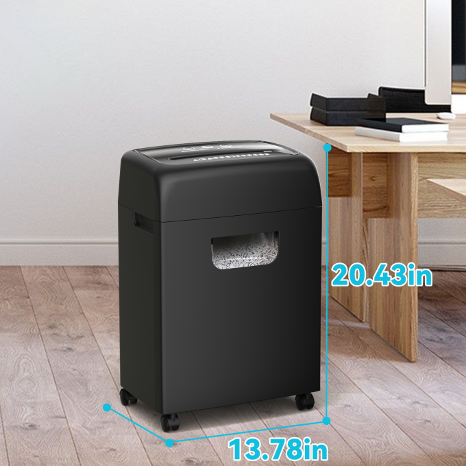 कम शोर भारी शुल्क कागज shredder C281P 20L बिन के साथ 18 शीट क्रेडिट कार्ड shredding मशीन 5