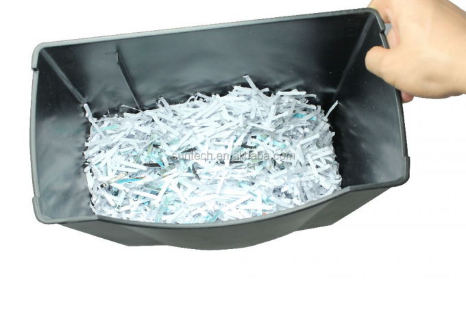 C506P 14L बास्केट बिन क्रॉस कट क्रेडिट कार्ड पेपर स्क्रैडर मशीन 5 शीट क्षमता घर और कार्यालय के उपयोग के लिए 3