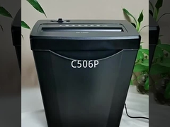 C506P 5 शीट्स ए4 पेपर स्क्रैडर मशीन होम ऑफिस के लिए 14L बास्केट बिन के साथ