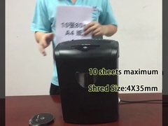 CD218P-10 21L घर कार्यालय के लिए बास्केट बिन क्रॉस कट पेपर shredder मशीन