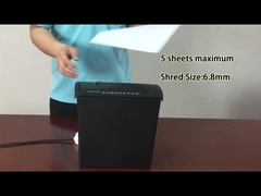 S606B स्ट्रिप कट पेपर स्क्रैडर मशीन 6.8 मिमी स्क्रैडर आकार 5 शीट A4